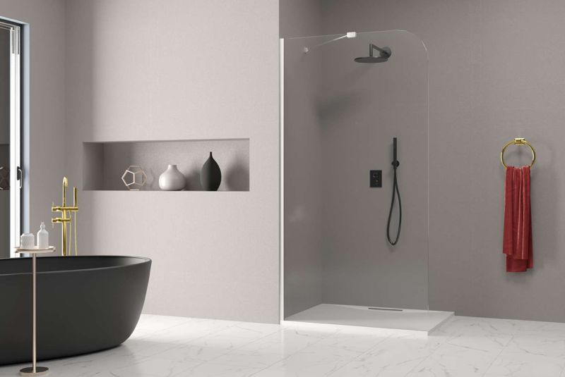 Walk-In Screen 2 Shower Enclosure — Walk-In Screen series, walk-in screen